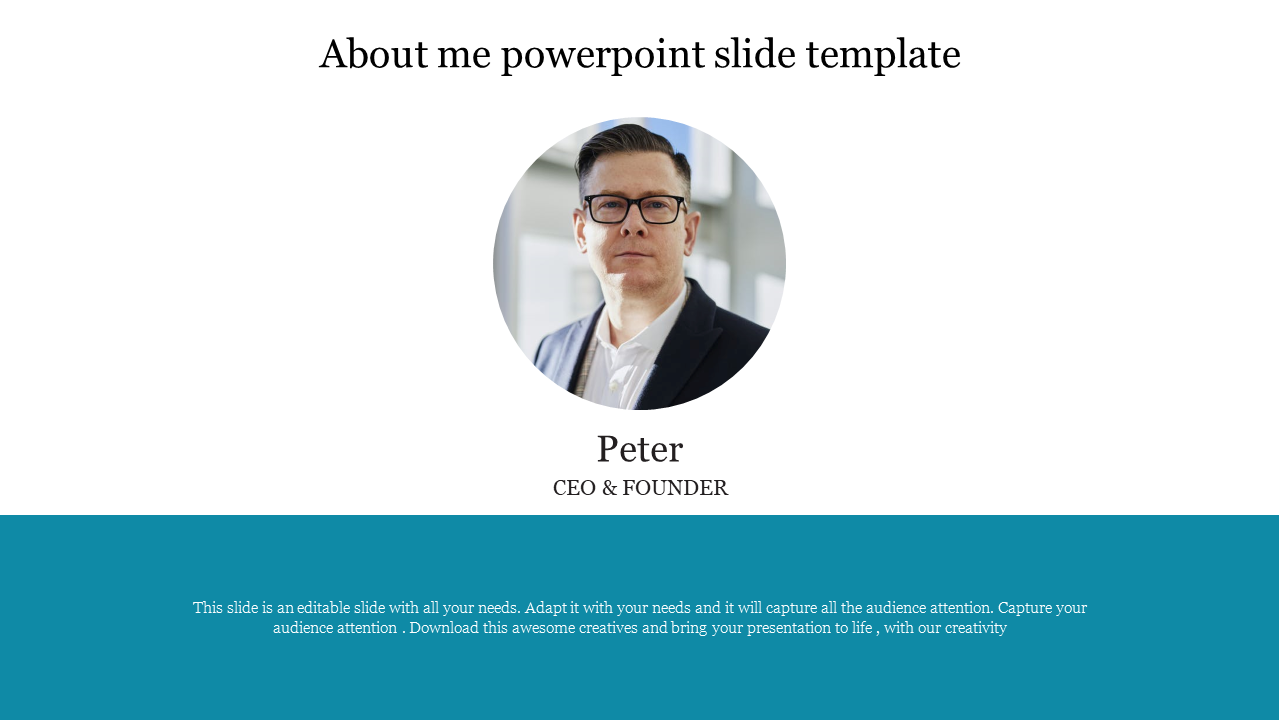 about me powerpoint slide template